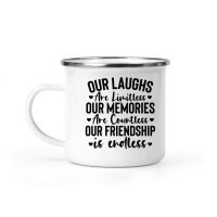 Product Our laughs are limitless our memories are countless our friendship is endless 01 Camping Mug