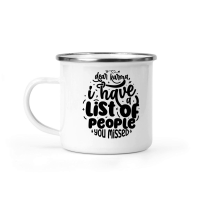 Product Dear karma,i have a list of people you missed 01 Camping Mug