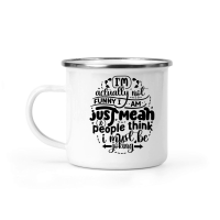 Product I'm actually not funny i am just mean & people think i must be joking 01 Camping Mug