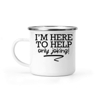 Product I'm here to help only joking Camping Mug