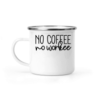 Product No coffee no workee Camping Mug