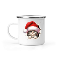 Product Christmas Cat Camping Mug