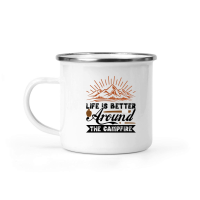 Product Life is better around the campfire 01 Camping Mug