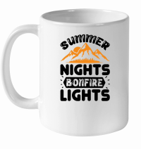 Product Summer nights bonfire lights 01 White Ceramic Mug