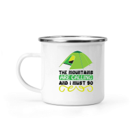 Product The mountains are calling and I must go 01 Camping Mug