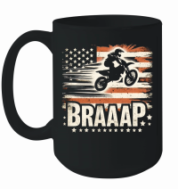 Product Braap Motocross Flag american Dirtbike Mug