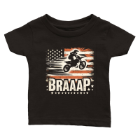 Product Braap Motocross Flag american Dirtbike Classic Baby Crewneck T-shirt