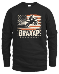 Product Braap Motocross Flag american Dirtbike Unisex Sweatshirt