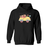 Product Retro Valentine Couple Bears Sublimation Hoodie