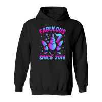 Product Fabulous 7 Since 2016 Unicorn Birthday Hoodie