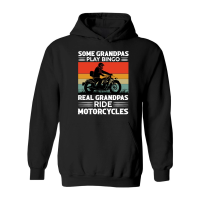 Product Some Grandpas Play Bingo Real Grandpas Ride Motorcycles Hoodie