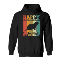 Product Happy Groundhog Day Birthday on 2nd February Retro Vintage T Shirt Hoodie