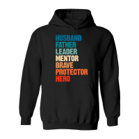 Product Husband Father Leader Funny Fathers Day Hoodie