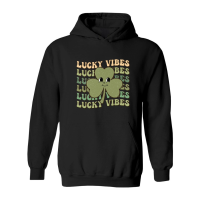 Product Retro St Patrick's Day lucky vibes Hoodie
