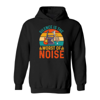 Product Silence is the Worst of Noise Music Hoodie