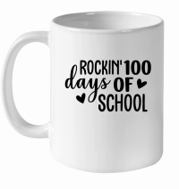 Product Rockin' 100 Days of School 01 White Ceramic Mug