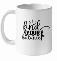 Product Find Your Balance 01 White Ceramic Mug