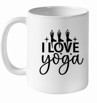 Product I Love Yoga 01 White Ceramic Mug