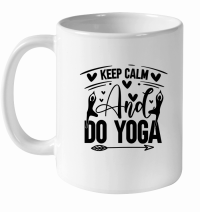 Product Keep Calm And Do Yoga 01 White Ceramic Mug