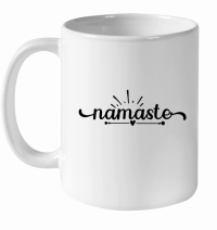 Product Namaste 01 White Ceramic Mug