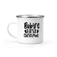 Product Babys First Christmas SVG Design Camping Mug