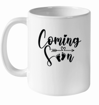 Product Coming Soon SVG Cut File 01 White Ceramic Mug