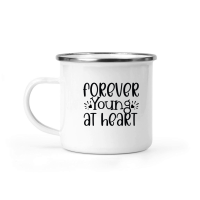 Product Forever Young At Heart SVG Design 01 Camping Mug