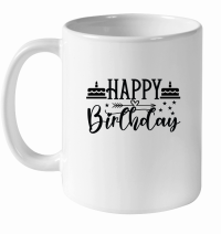 Product Happy Birthday SVG 01 White Ceramic Mug
