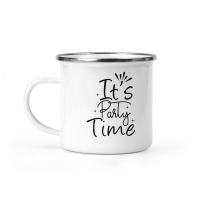 Product Its Party Time SVG Design Camping Mug