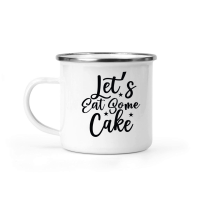 Product Lets Eat Some Cake SVG Cut File Camping Mug