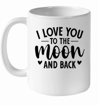 Product I Love You to the Moon and Back 01 White Ceramic Mug