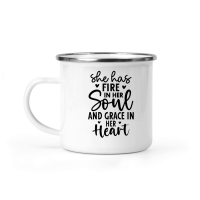 Product She Has Fire in Her Soul and grace in her heart 01 Camping Mug