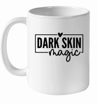 Product Dark Skin Magic 01 White Ceramic Mug