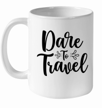 Product Dare To Travel 01 White Ceramic Mug