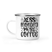 Product Less monday more coffee Camping Mug
