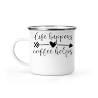 Product Life happens coffee helps Camping Mug