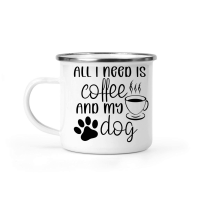 Product All I need is coffee and my dog Camping Mug
