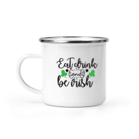 Product Eat drink and be Irish SVG Design 01 Camping Mug
