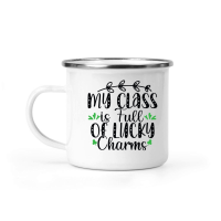 Product My Class is Full of Lucky Charms SVG Design 01 Camping Mug