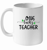 Product one Lucky Teacher SVG Design 01 White Ceramic Mug