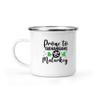 Product Prone to Shenanigans and Malarkey SVG Design 01 Camping Mug