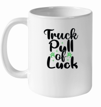 Product Truck Pull of Luck SVG Cut File 01 White Ceramic Mug