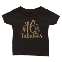 Product Birthday 16 Eye Catching Classic Baby Crewneck T-shirt