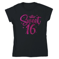 Product Sweet 16 Birthday Classic Womens Crewneck T-shirt