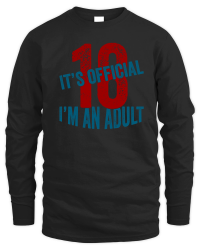 Product Its Official 18 Birthday Unisex Sweatshirt