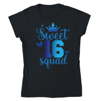 Product Sweet 16 Squad Birthday Classic Womens Crewneck T-shirt