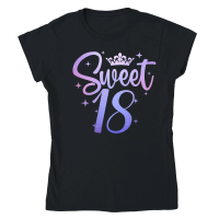 Product Sweet 18 Birthday Classic Womens Crewneck T-shirt