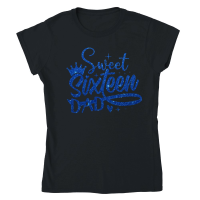 Product Sweet Sixteen Dad Birthday Classic Womens Crewneck T-shirt
