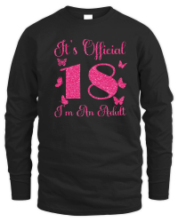 Product Its Official 18 Birthday Unisex Sweatshirt