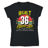 Product Vintage Birthday 36 Classic Womens Crewneck T-shirt